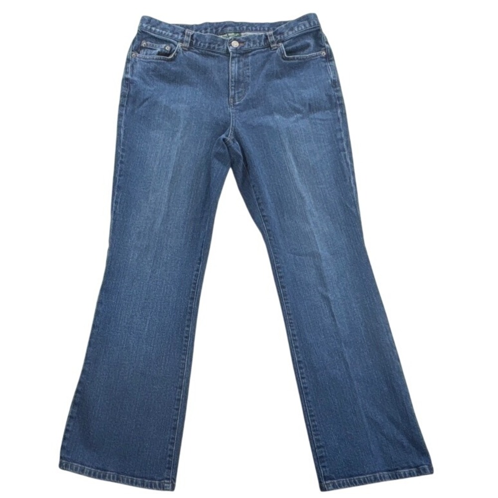Vintage Lauren Jeans Co Ralph Lauren Bootcut Jeans Women 12P Stretch Blue